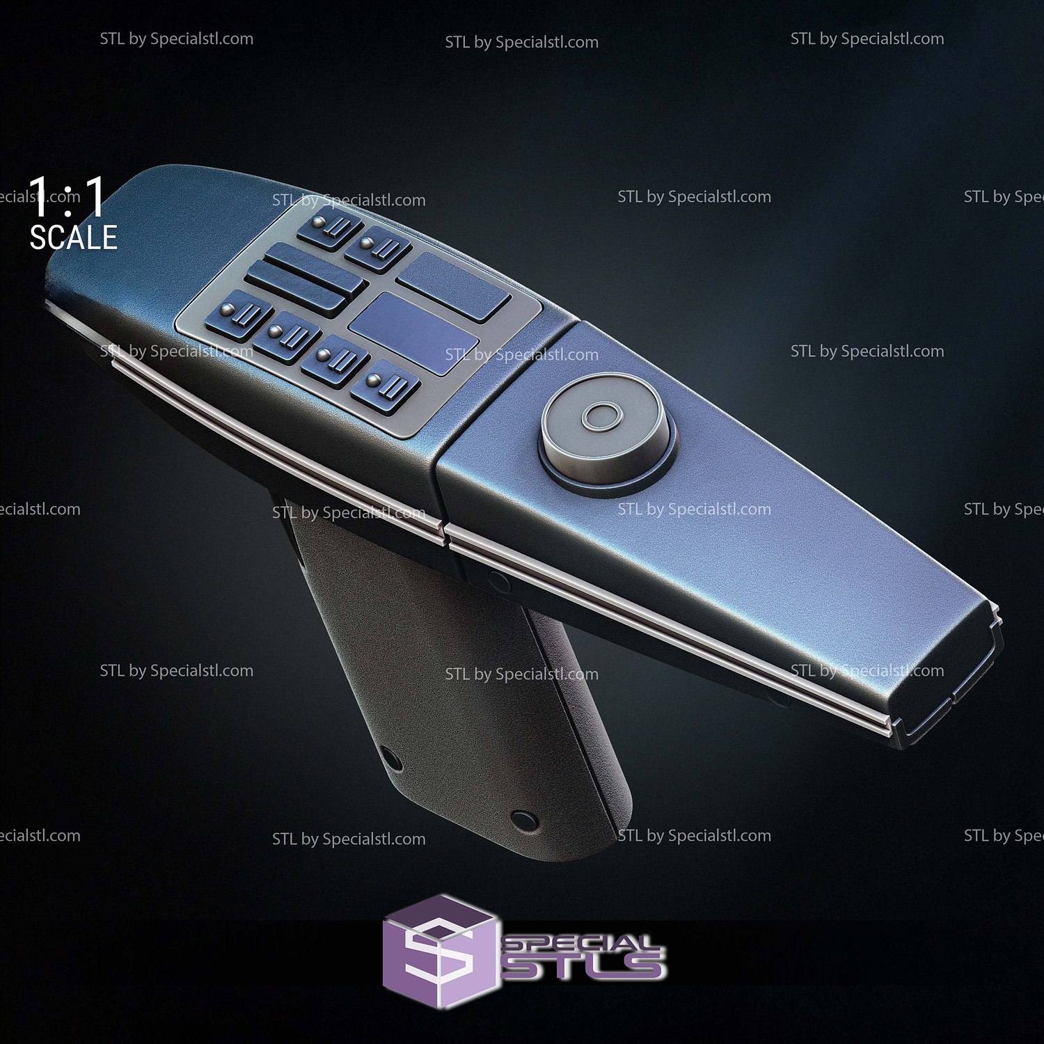 Cosplay STL Files Kirks Phaser Star Trek 3D Model — view 2