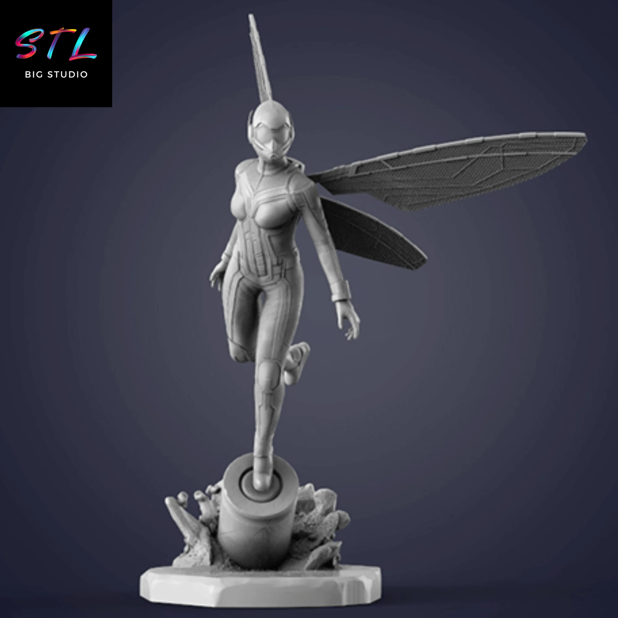 The Wasp STL | Marvel 3D Printable Figure Model