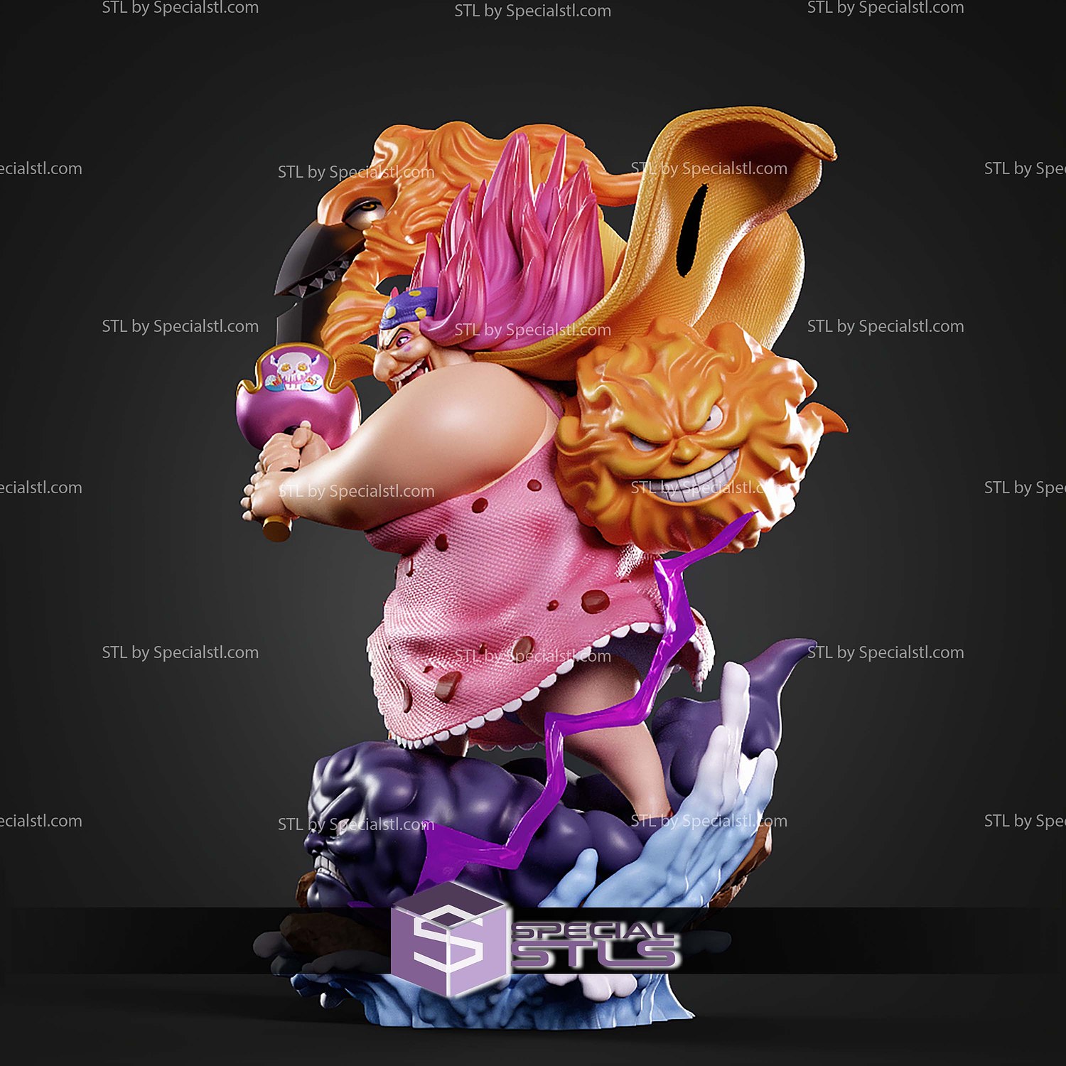 Big Mom One Piece 280mm STL Files 3D Model — view 2