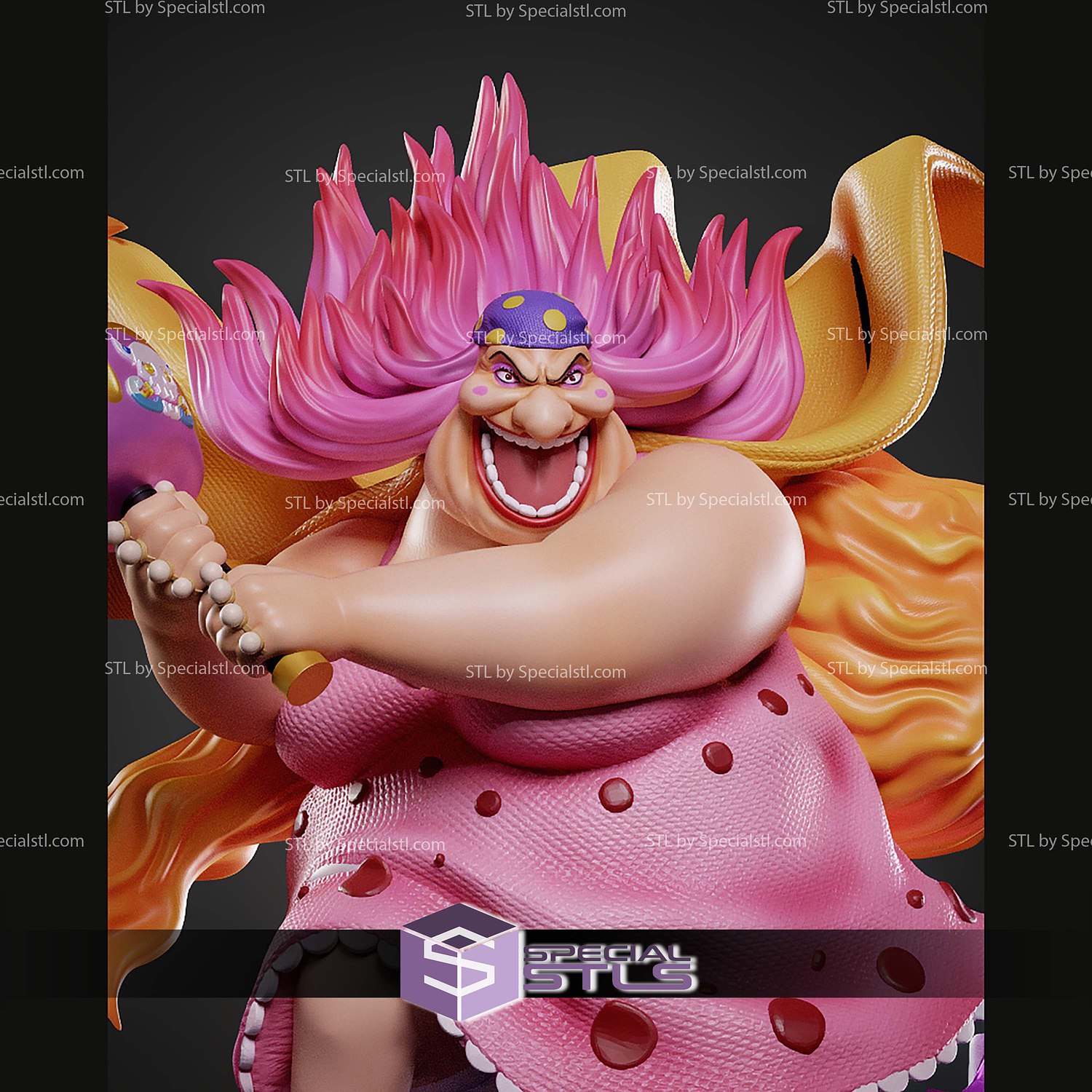Big Mom One Piece 280mm STL Files 3D Model — view 4
