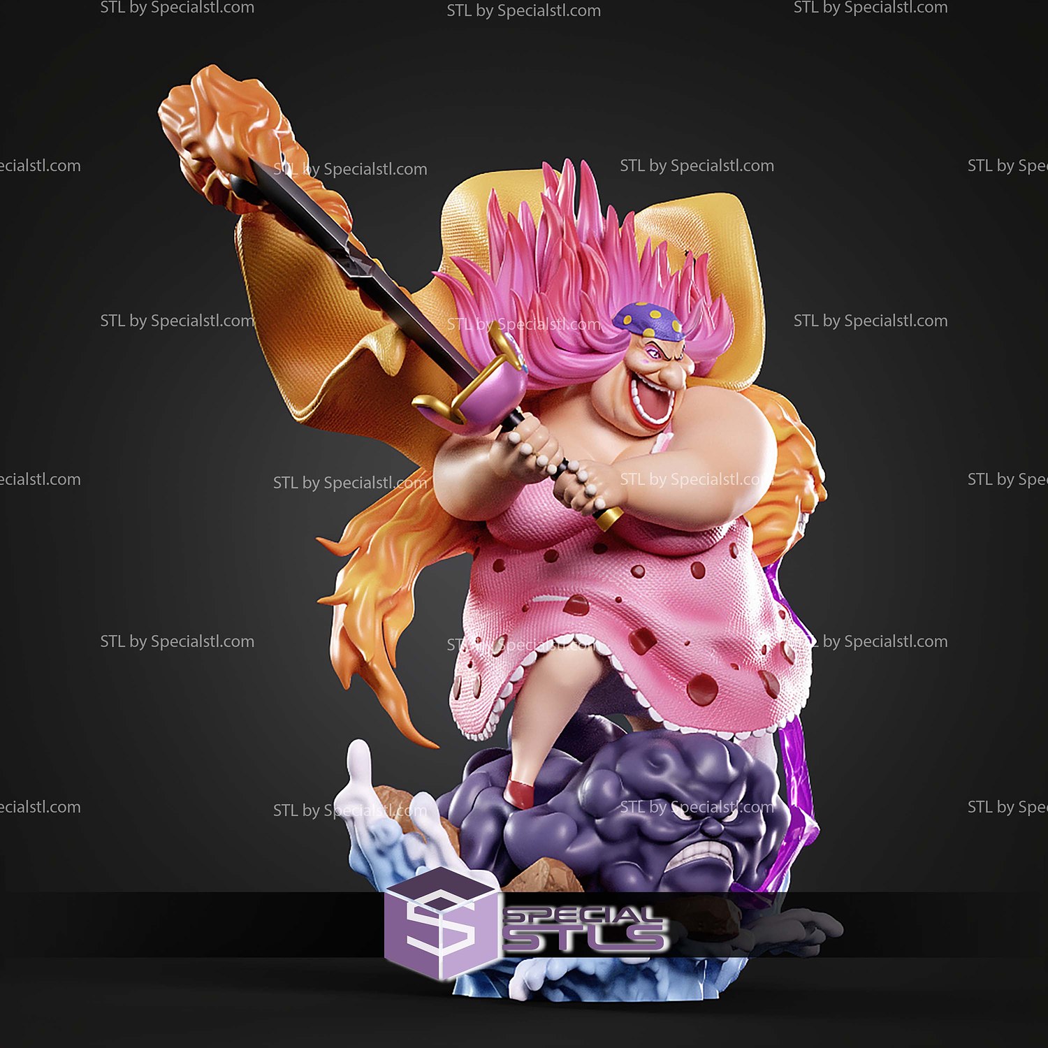 Big Mom One Piece 280mm STL Files 3D Model — view 5