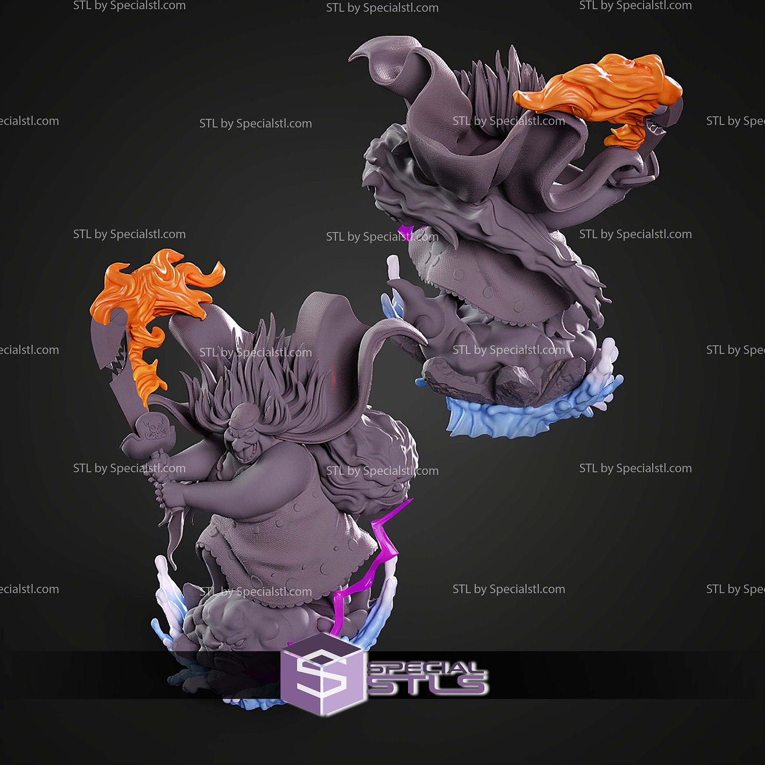 Big Mom One Piece 280mm STL Files 3D Model — view 6