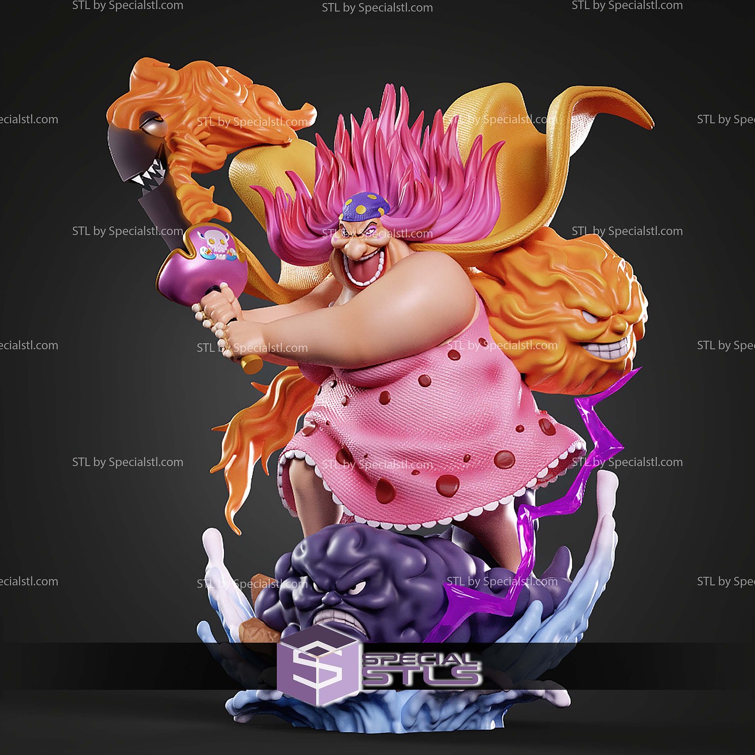 Big Mom One Piece 280mm STL Files 3D Model — view 7