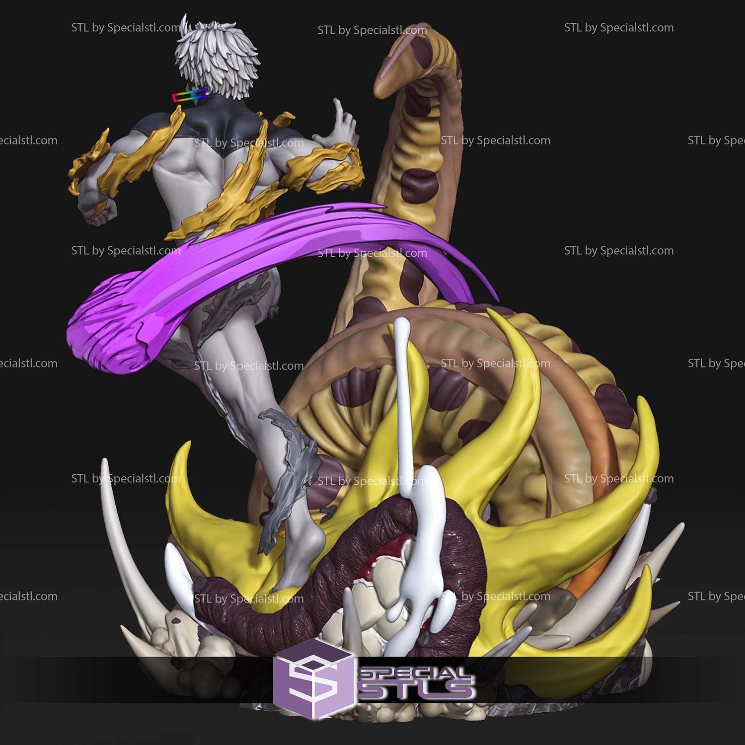 Jiji DanDaDa Punch 162mm STL Files 3D Model — view 4