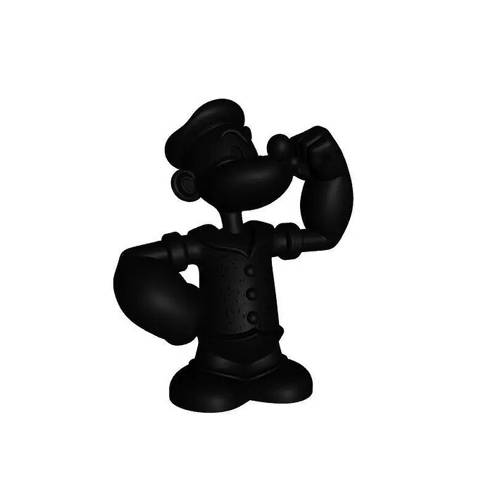 Poppy Cartoon 3D Model STL Model — view 2