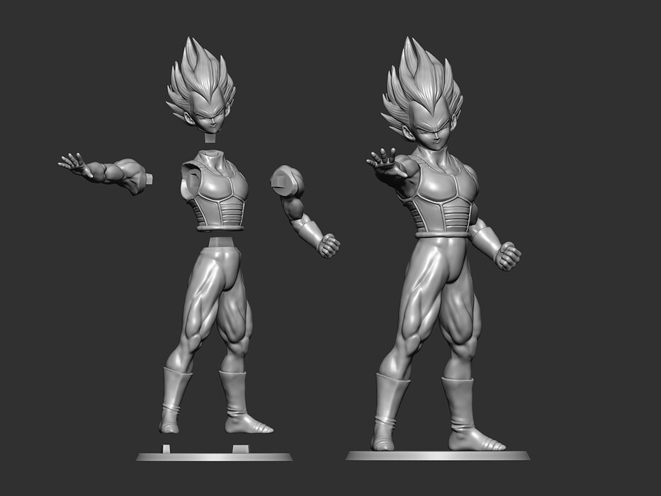 Vejiita Fan Art for 3DPrint STL Model — view 5
