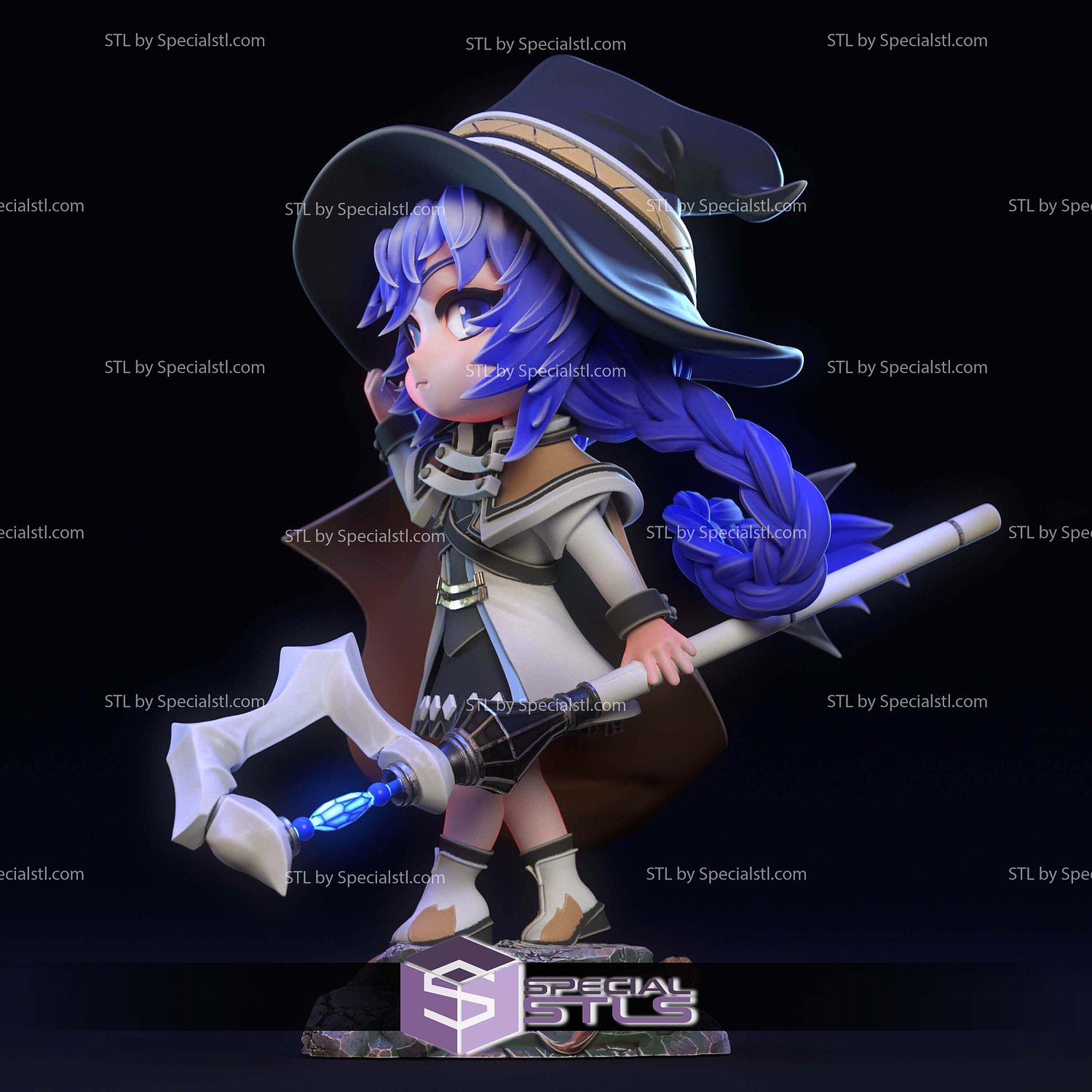 Chibi Roxy Migurdia 3D Printer Files STL Model — view 2