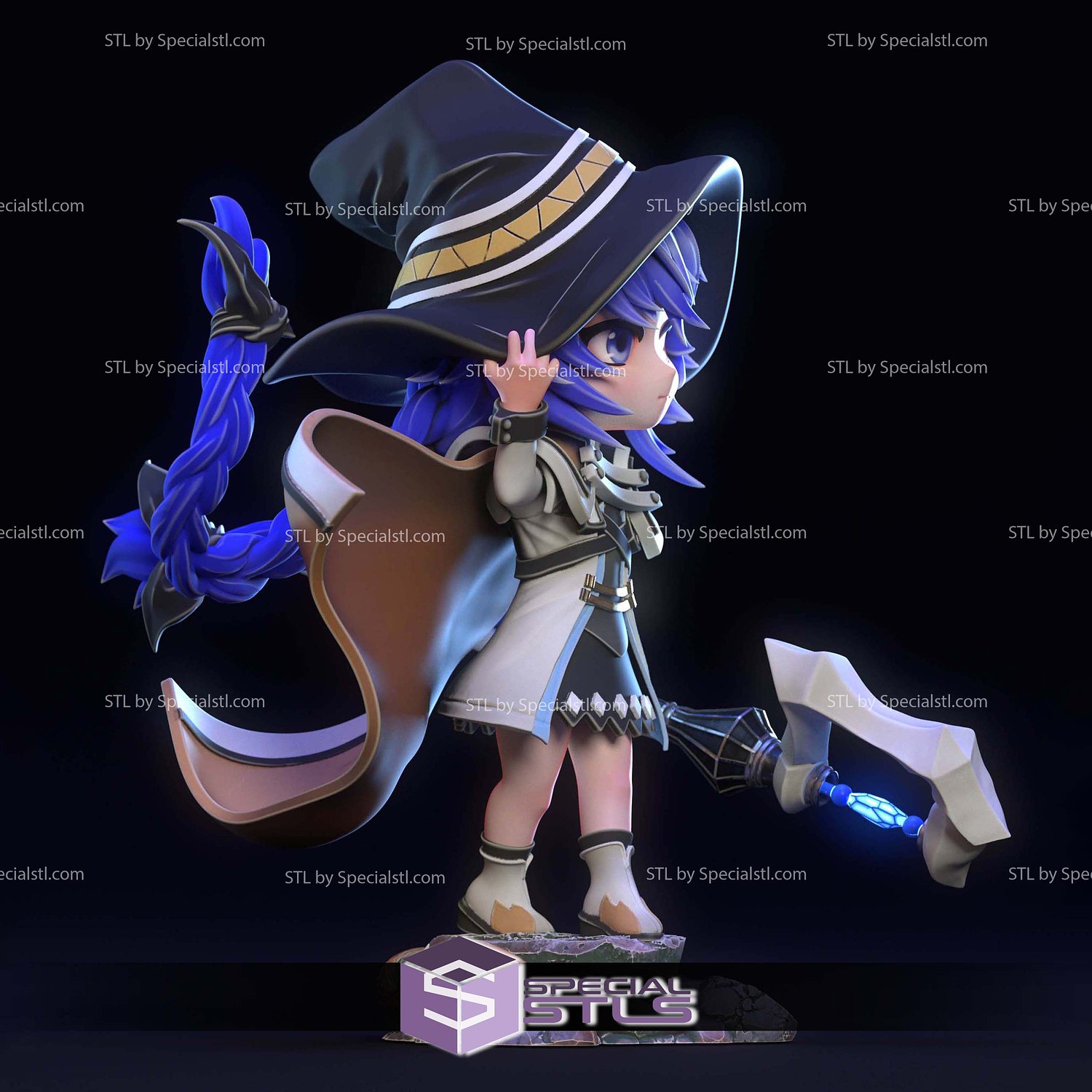 Chibi Roxy Migurdia 3D Printer Files STL Model — view 3