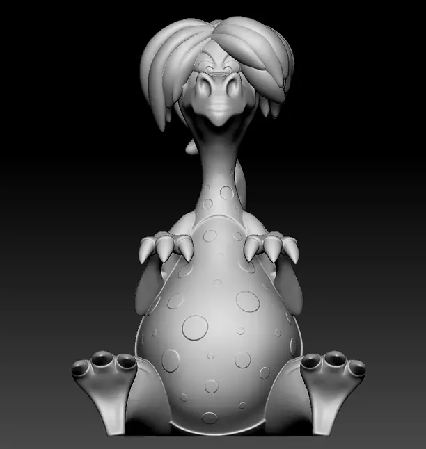 Mim Dragon 3D OBJ Model