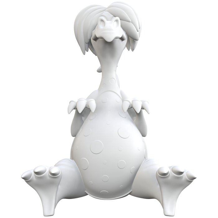 Mim Dragon 3D OBJ Model — view 4