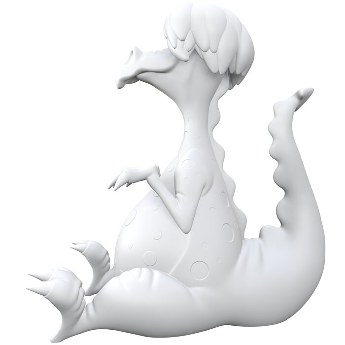 Mim Dragon 3D OBJ Model — view 5