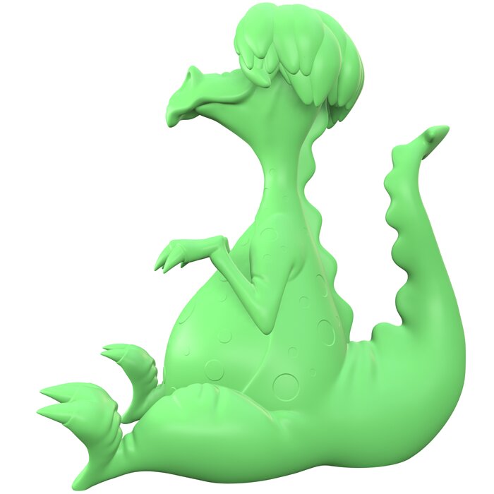 Mim Dragon 3D OBJ Model — view 8
