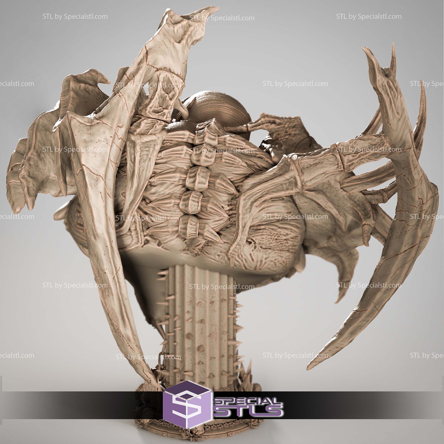 Curse of Spawn Portrait Bust STL Files 3D Model — view 3