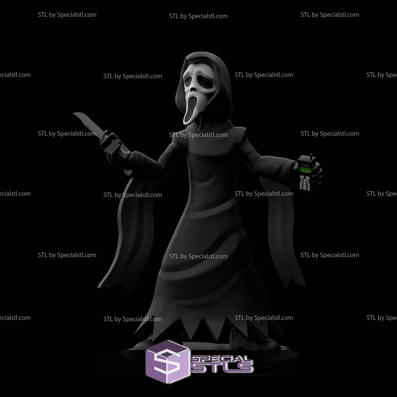 Disney Infinity Style STL Collection - Ghostface 3D Model — view 2