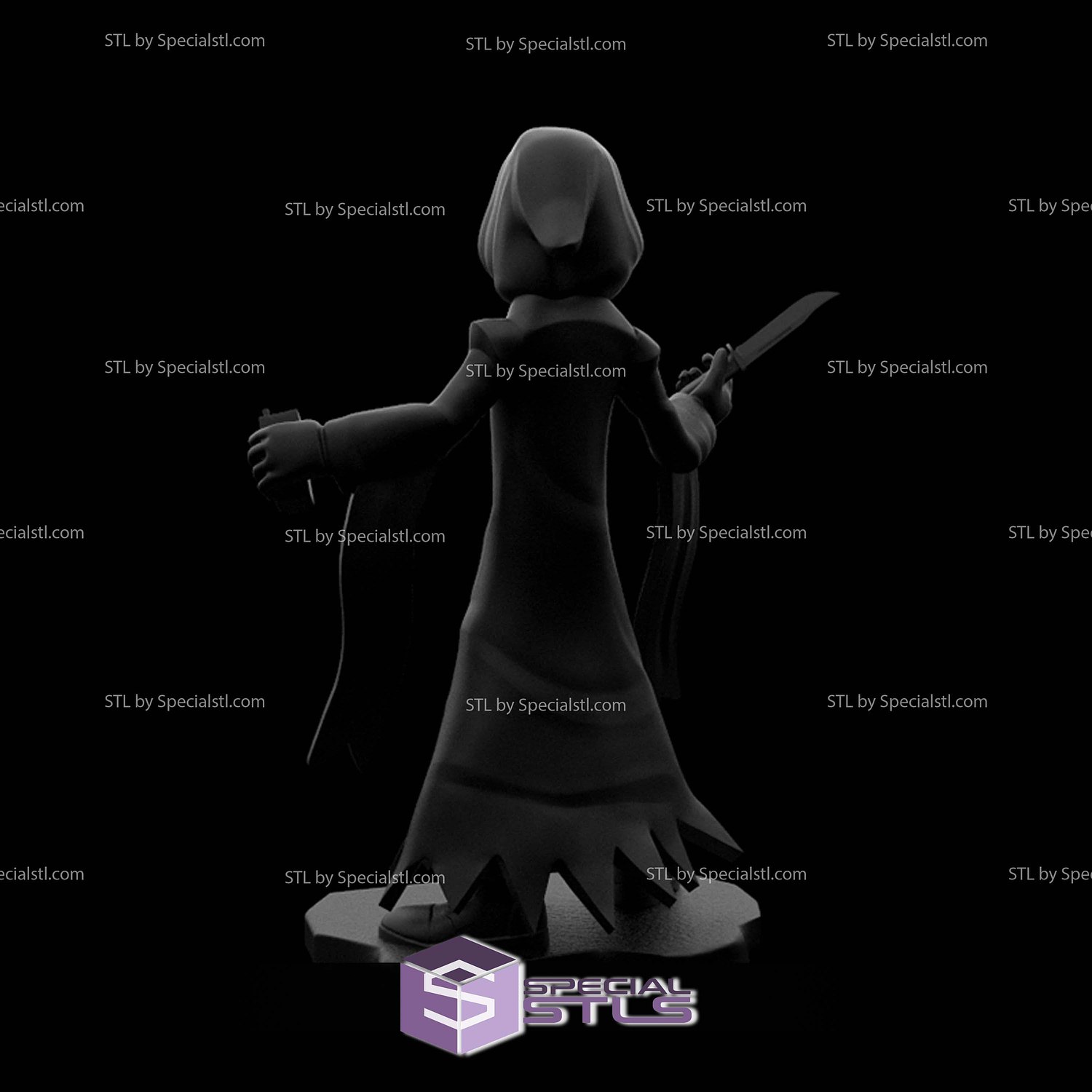 Disney Infinity Style STL Collection - Ghostface 3D Model — view 3