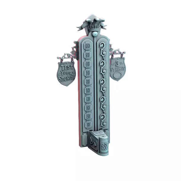 Strongman Hammer V - Tabletop RPG Miniature 3D STL Model