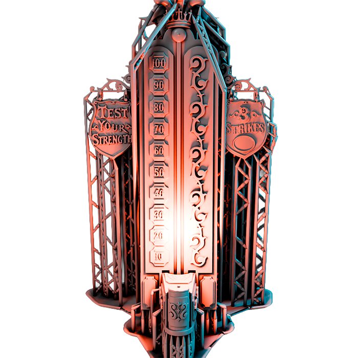 Strongman Hammer V - Tabletop RPG Miniature 3D STL Model — view 3