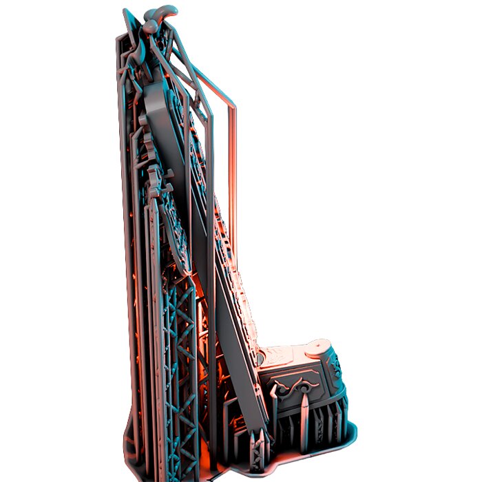 Strongman Hammer V - Tabletop RPG Miniature 3D STL Model — view 4