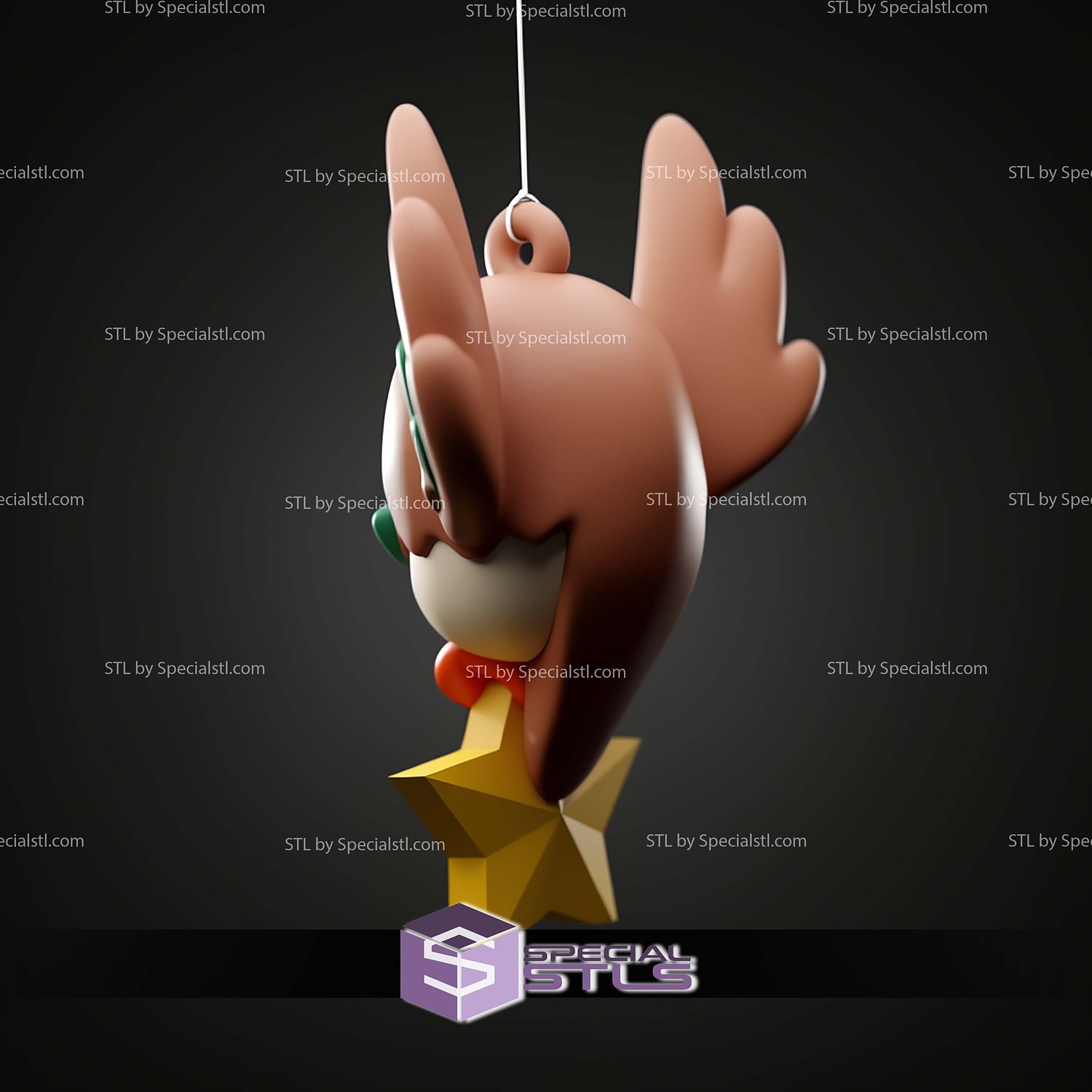Basic Pokemon Collection Rowlett Hanger 3D STL Model — view 5