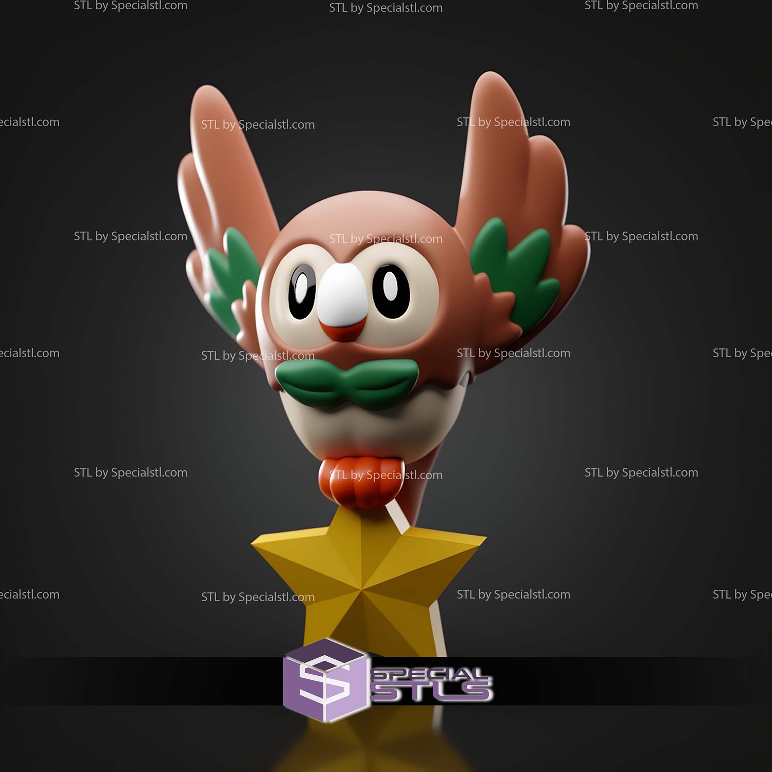Basic Pokemon Collection Rowlett Hanger 3D STL Model — view 6