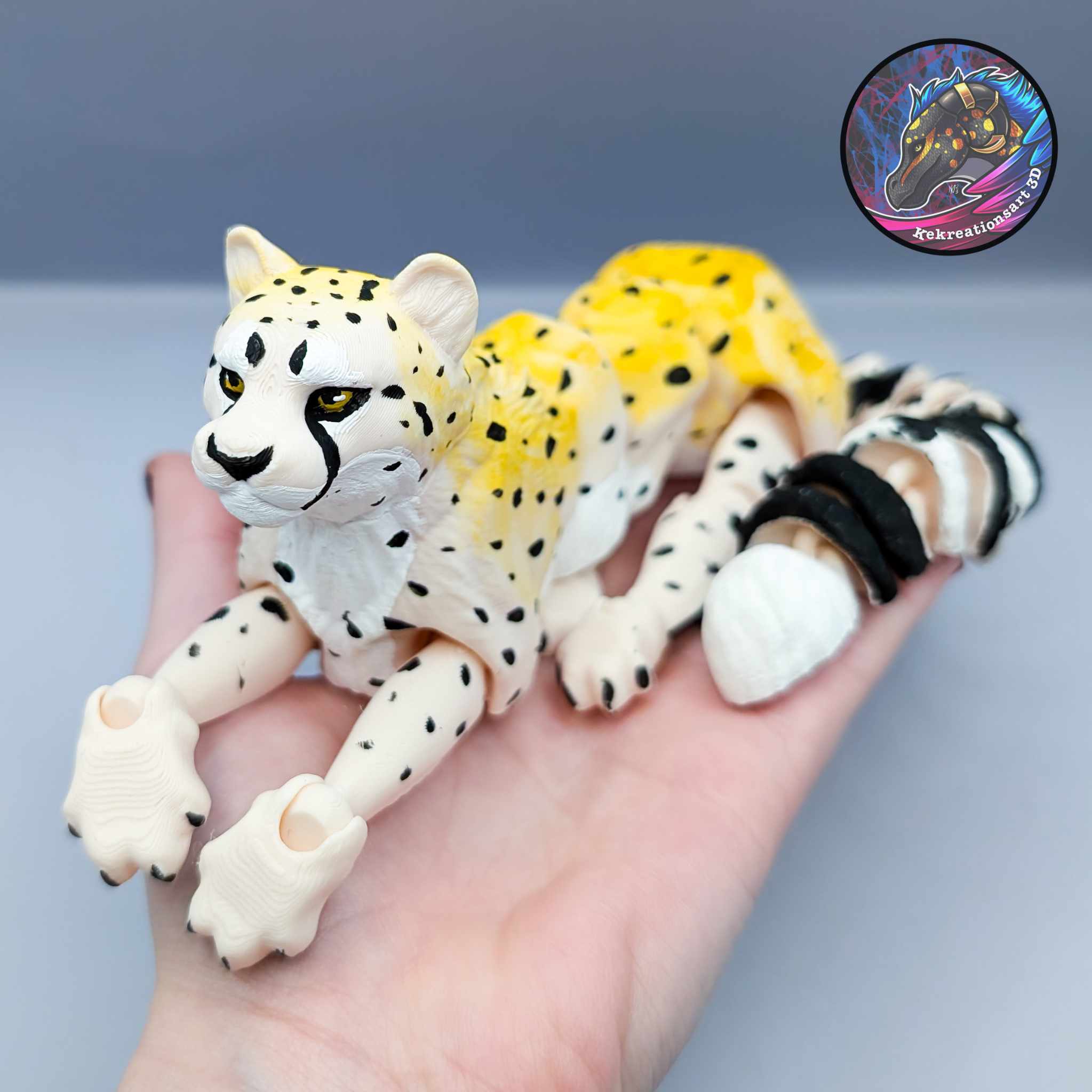 Flexi Cheetah 3D STL Model — view 2