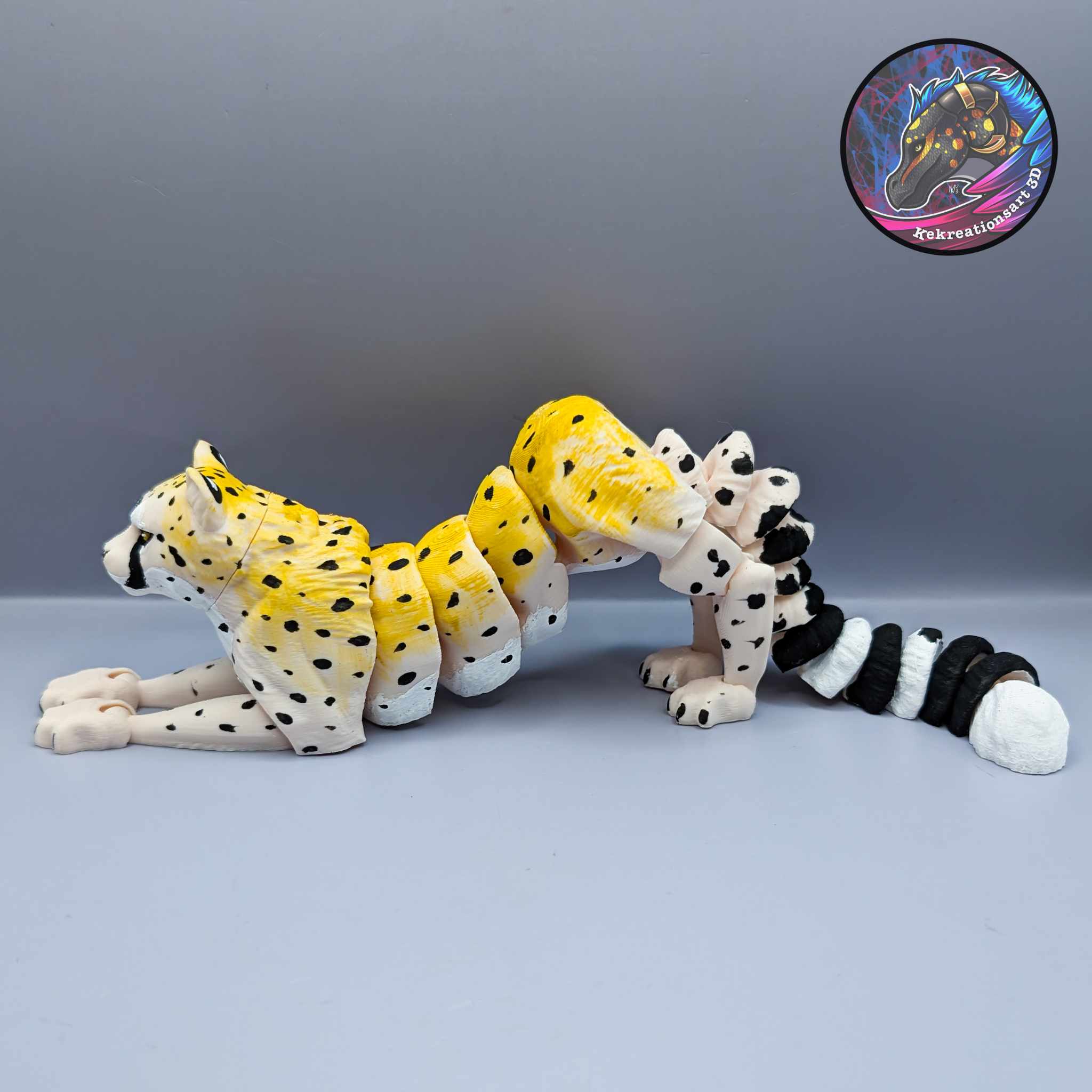 Flexi Cheetah 3D STL Model — view 4
