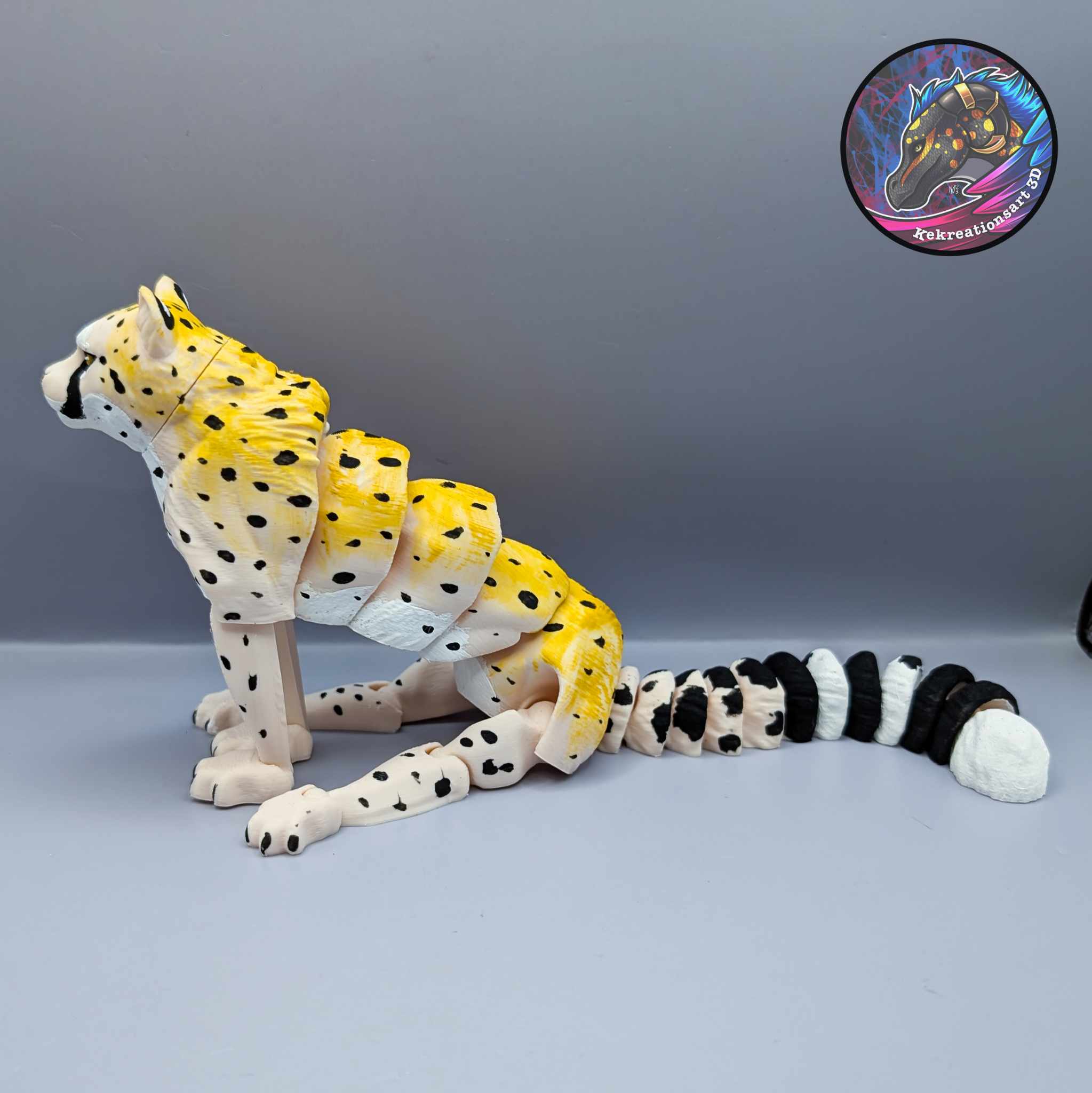 Flexi Cheetah 3D STL Model — view 7