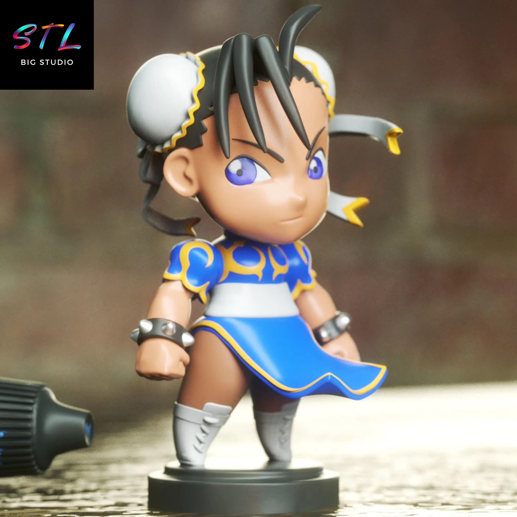 Chun-Li Chibi STL | Street Fighter | 3D Printable Model Model — view 1