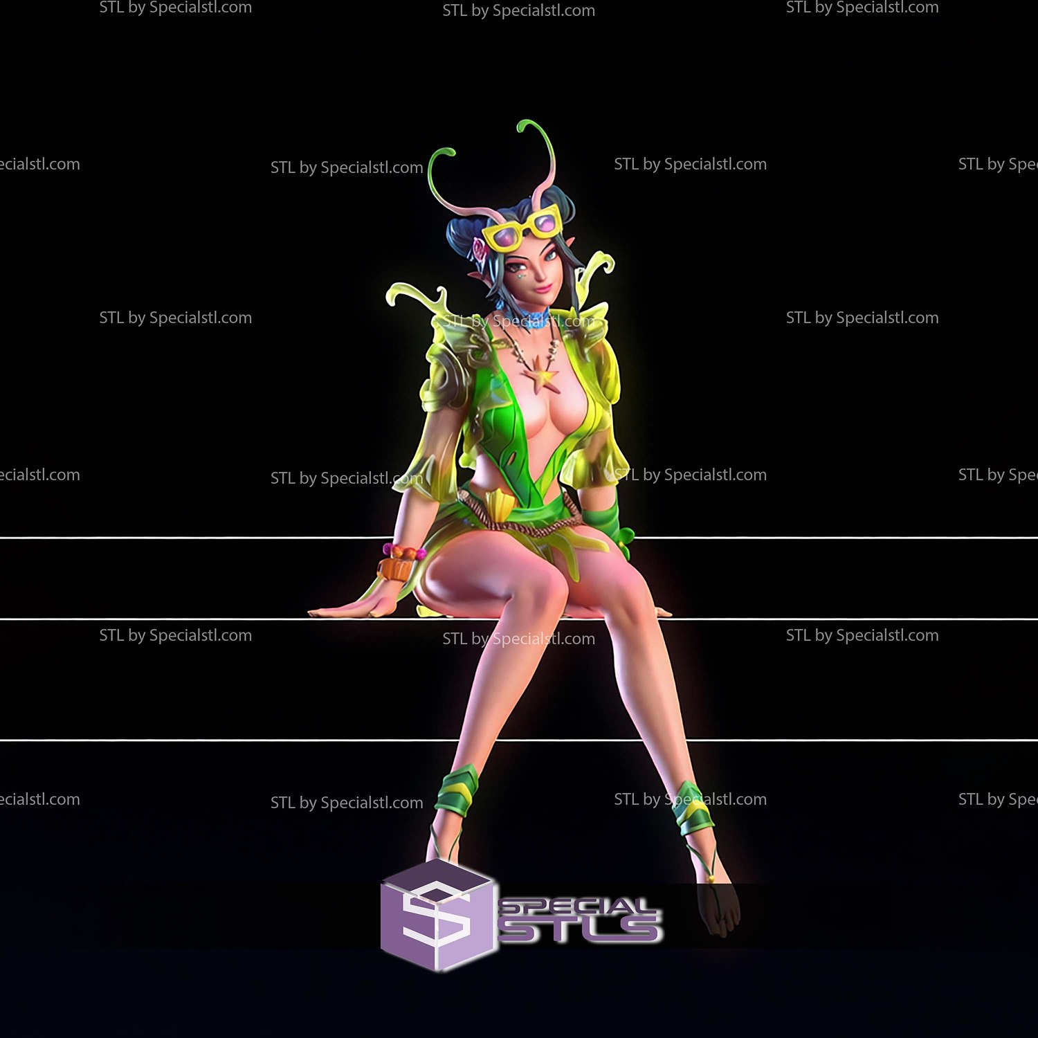 Mantis Summer Skin Marvel Rivals V2 STL Files 3D Model — view 3