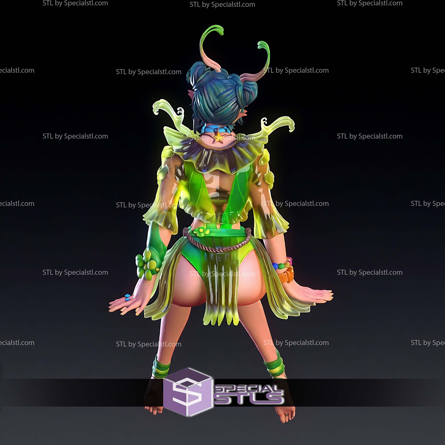 Mantis Summer Skin Marvel Rivals V2 STL Files 3D Model — view 5