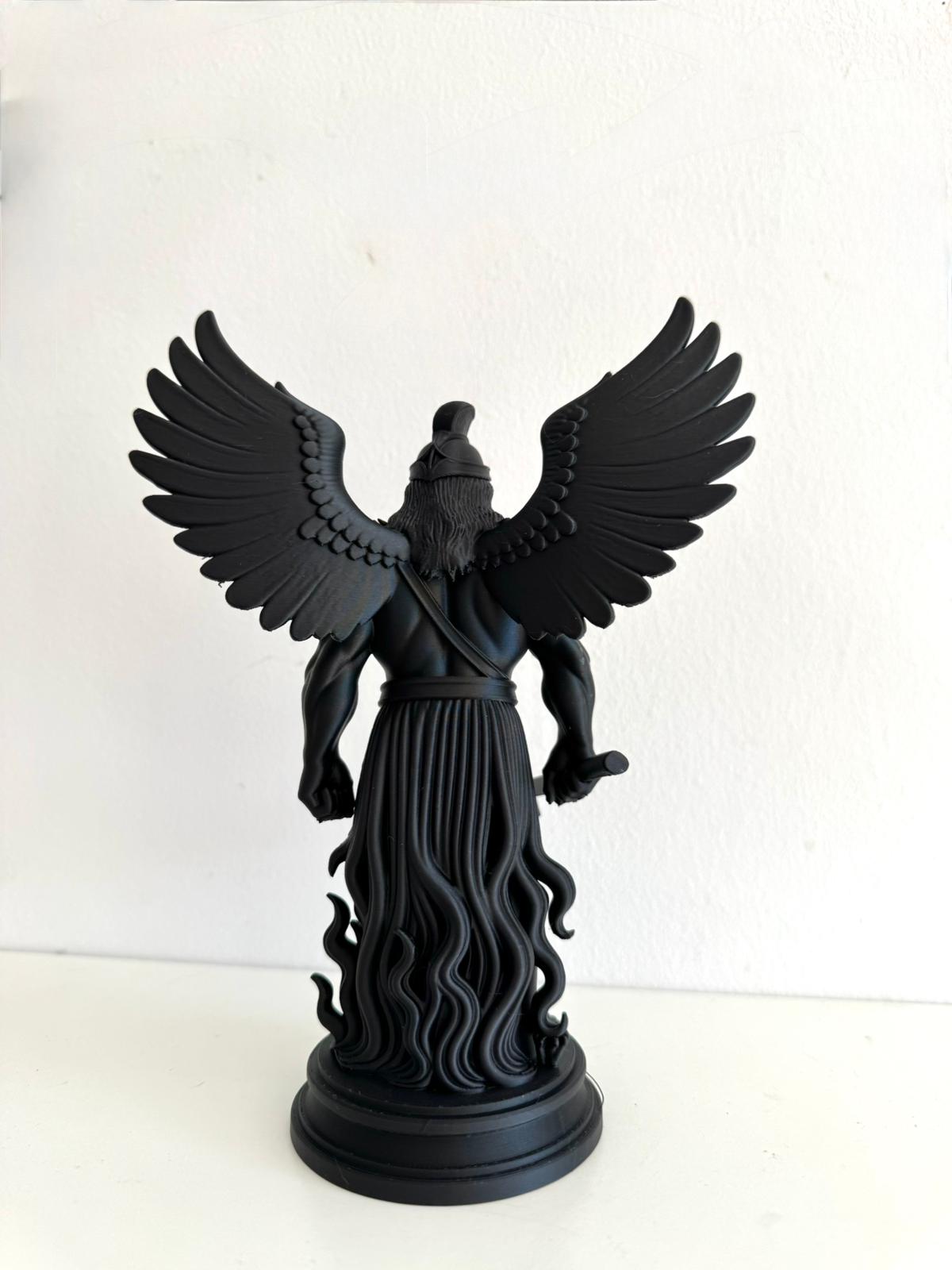 Hephaestus – Winged God of Fire and Forge Statue Miniature Figure 3D STL Model