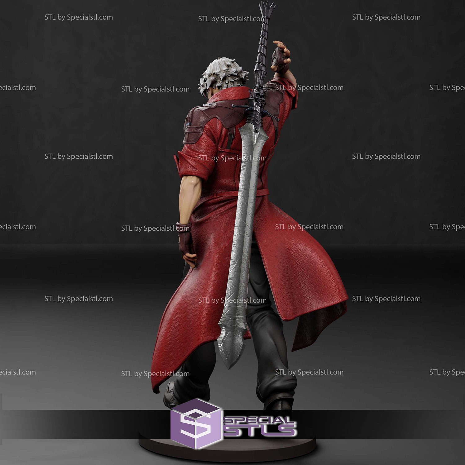 Dante Devil May Cry Netflix STL Files 3D Model — view 4