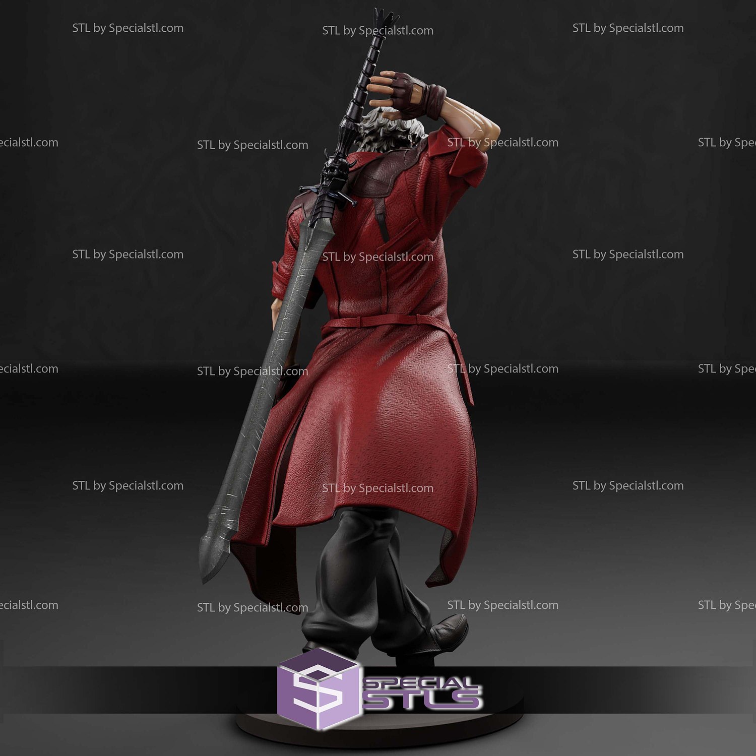 Dante Devil May Cry Netflix STL Files 3D Model — view 5
