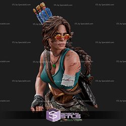 Lara Croft Bust Archer 145mm STL Files 3D Model