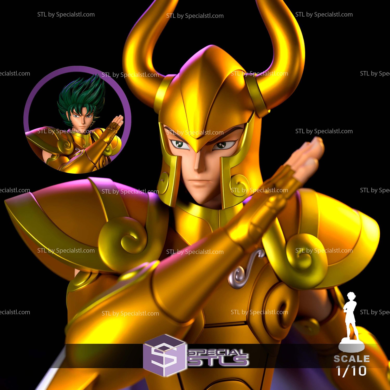 Capricorn Shura 1-10 STL Files 3D Model — view 2