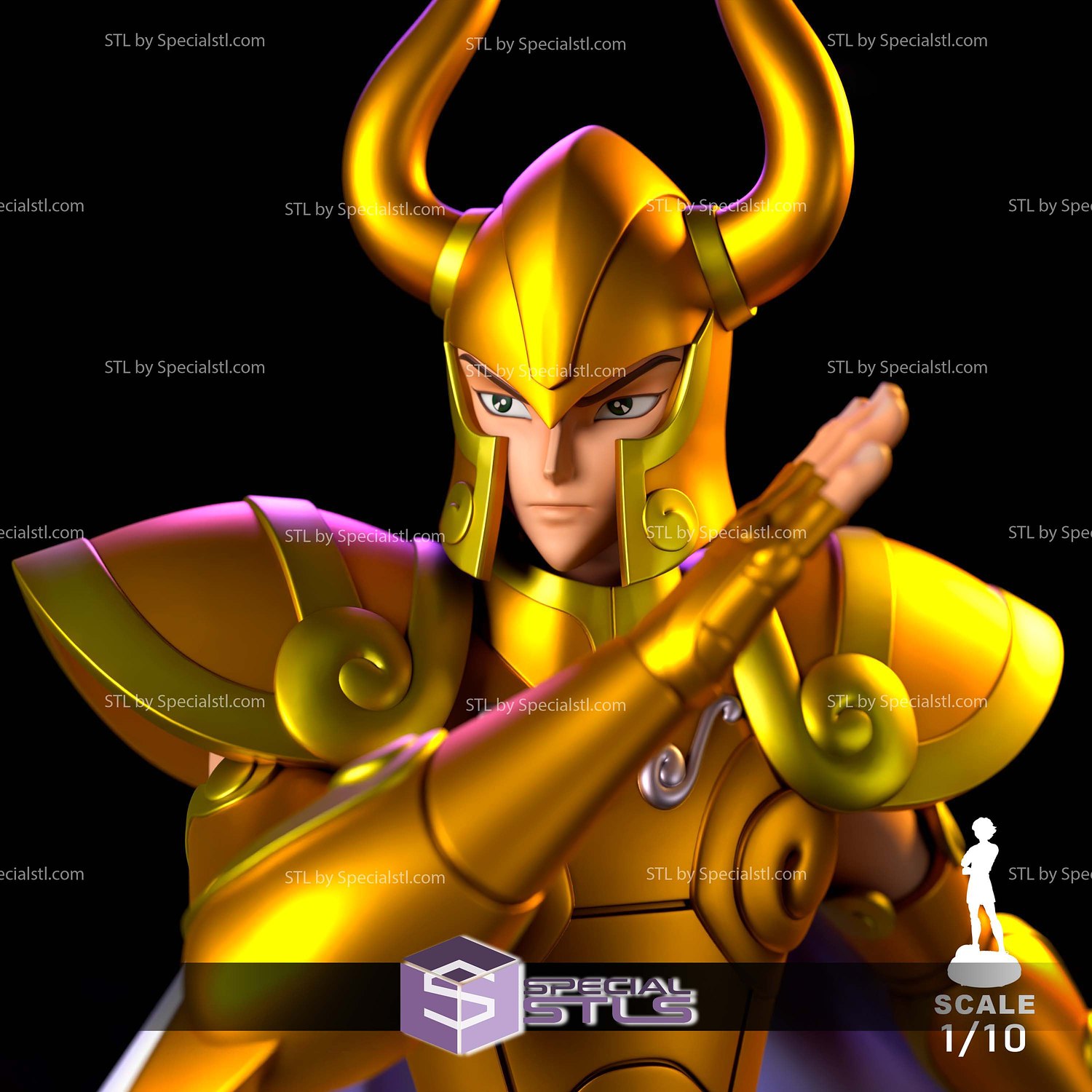 Capricorn Shura 1-10 STL Files 3D Model — view 4