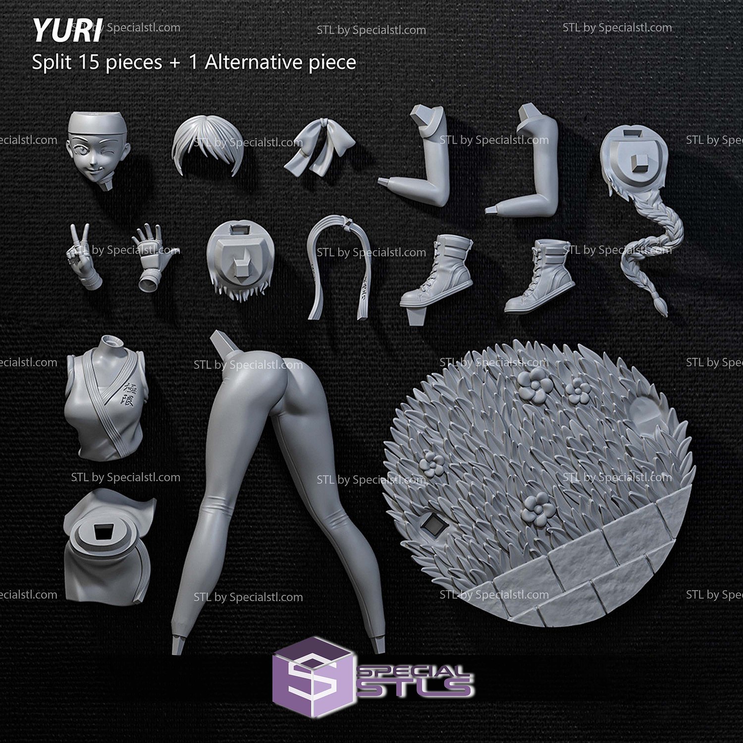 Yuri Sakazaki Posing 3D Printer Files STL Model — view 4