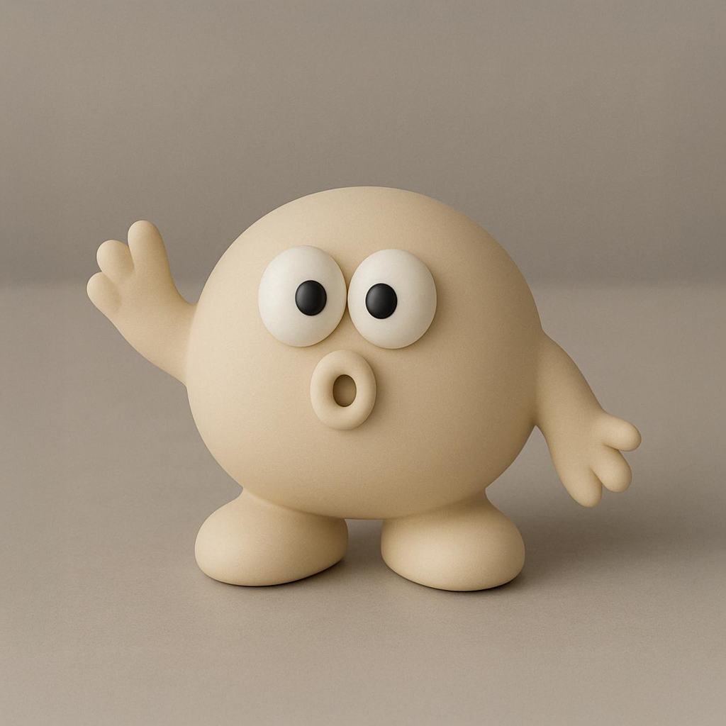 Surprised Bobo Says Hi 3D STL Model