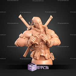 Deadpool Bust Marvel Rivals 188mm STL Files 3D Model