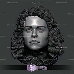 Custom Head STL Jennifer Walters She Hulk 3D Model