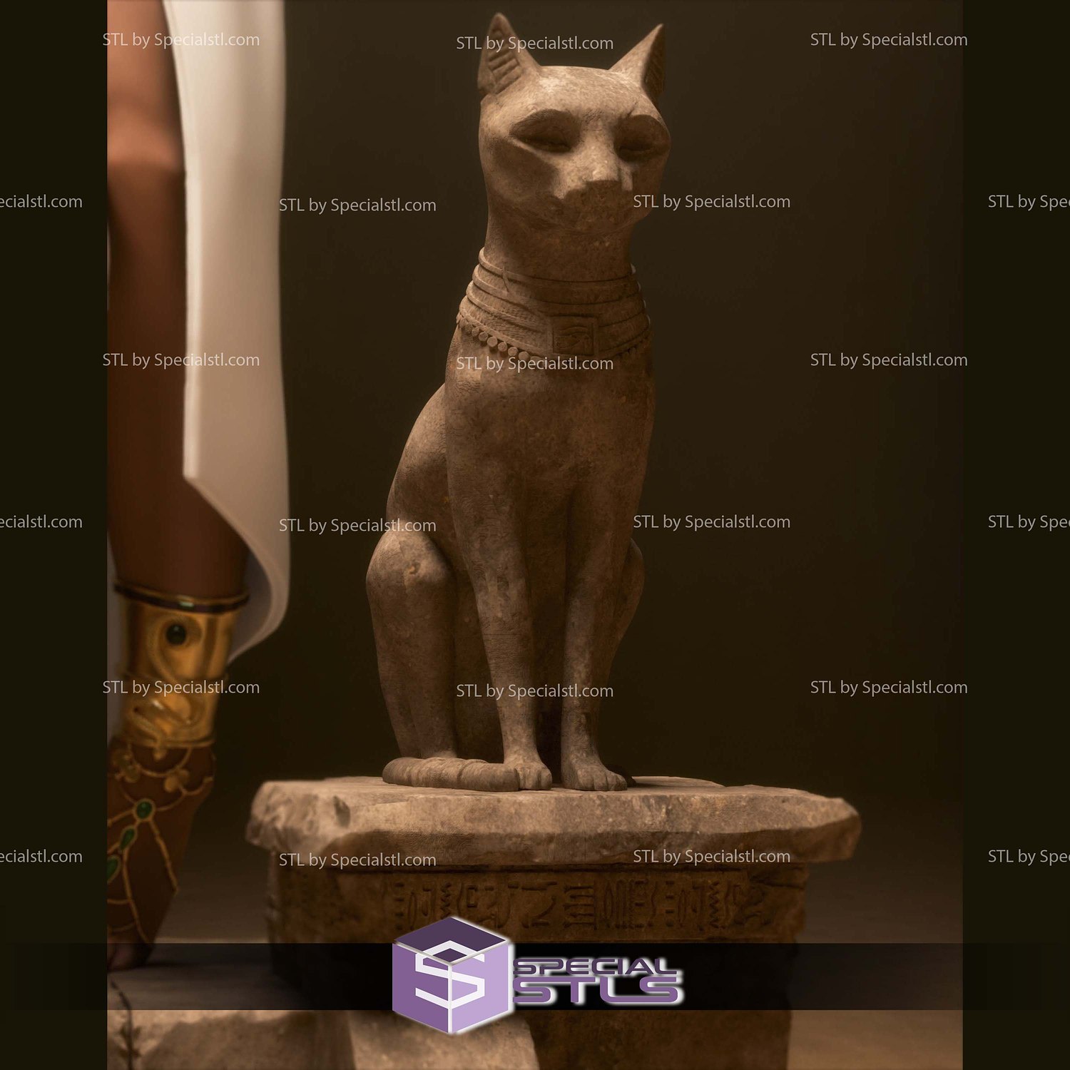 Cleopatra Standalone STL Files 3D Model — view 5