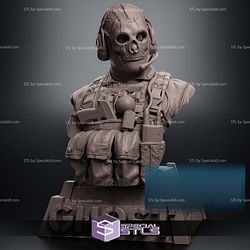 Ghost Call of Duty Bust 3D Printer Files STL Model