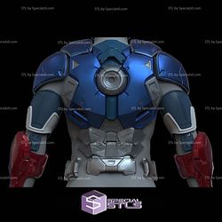 Cosplay STL Files Captain America Marvel Rivals Armor V2 3D Model