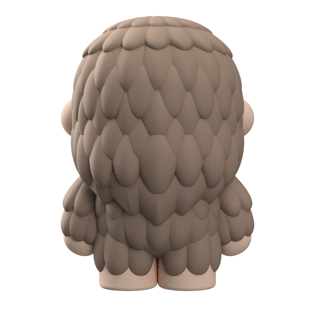 Cute Cryptid Little Bigfoot Figure - 3D Printable & Royalty-Free STL Model