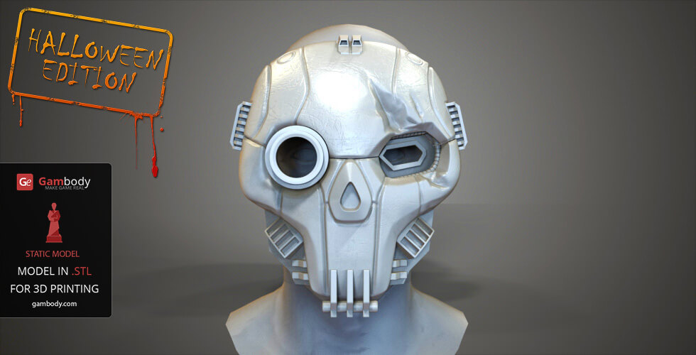 MWO Atlas Mask 3D Printing Model | Static STL Model