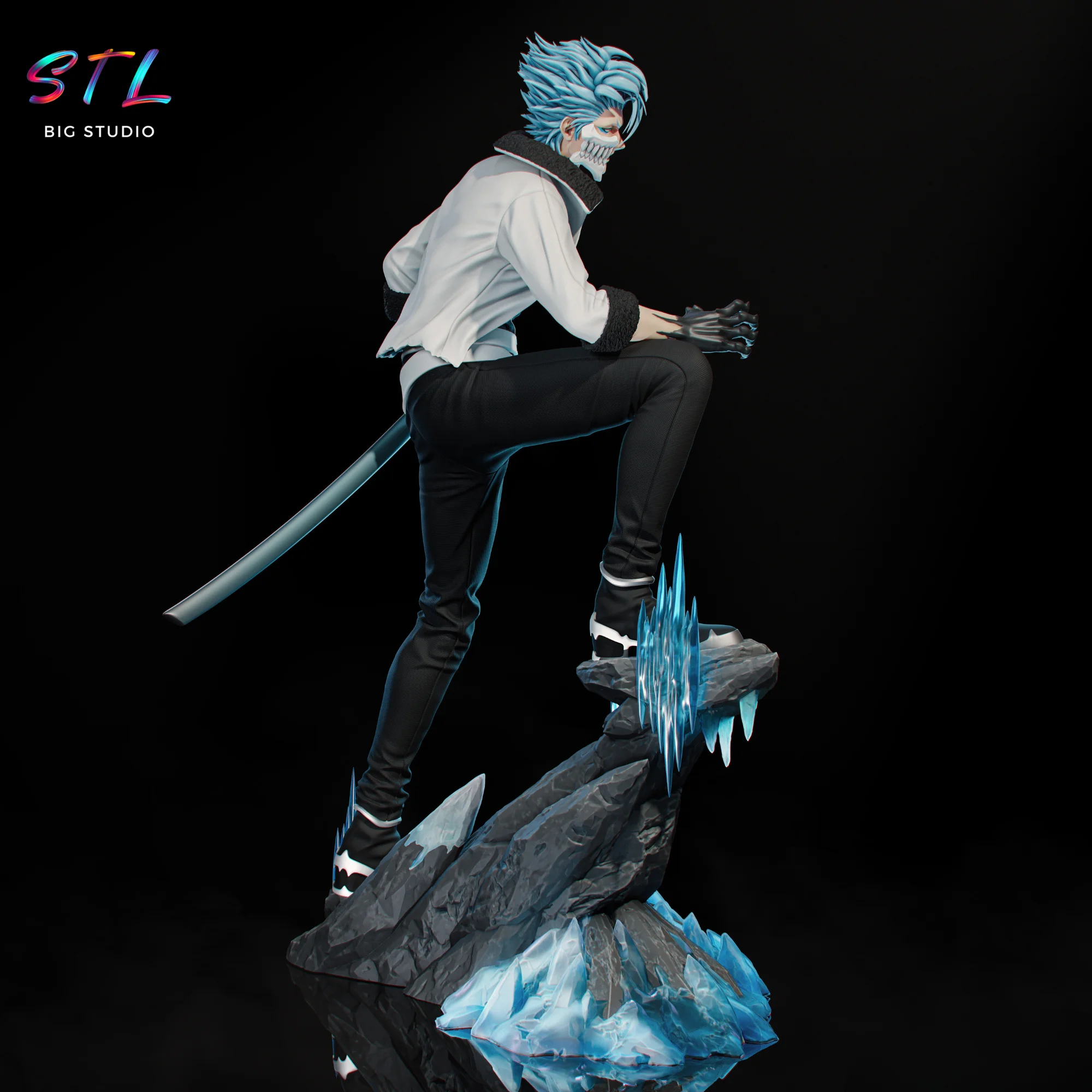 Grimmjow STL | Bleach | 3D Printing Figure Model — view 4