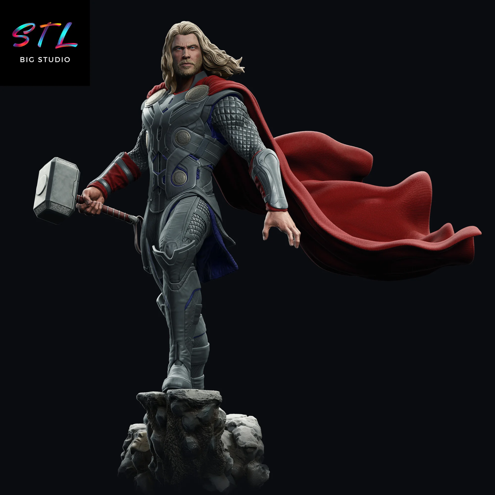 Thor STL | 3D Printable Figure | Marvel | The Avengers Model
