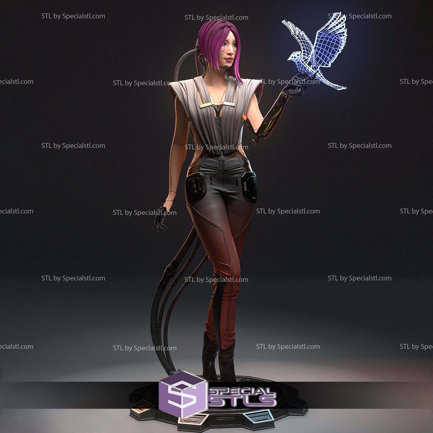 Songbird Cyberpunk 2077 STL Files 3D Model — view 2