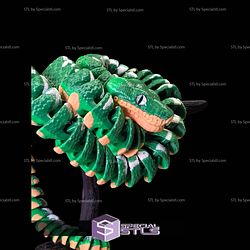 Super Basic STL Emerald Tree Boa 3D Model