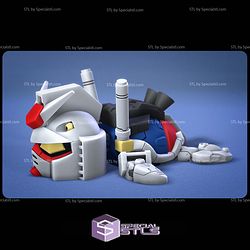 Basic STL Collection Super Turtle Gundam RX78 3D Model